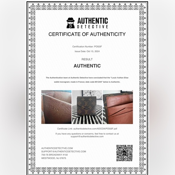 Louis Vuitton Vintage 1989 Elise Monogram Leather Canvas Wallet - Picture 16 of 16